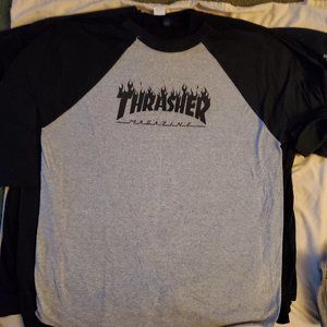 Thrasher Raglan 3/4 t shirt